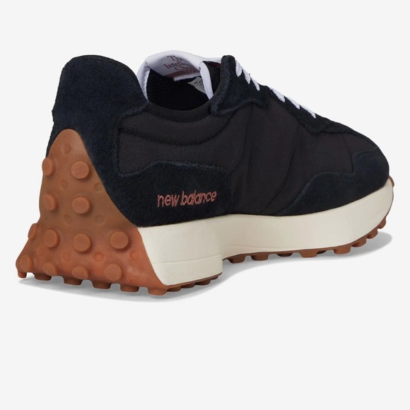 New Balance Classics 327 Black and Cream Sneakers - Picture 5 of 11